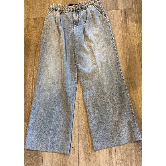 Zimmermann Wide Leg blue Jeans size 2/ US 8 - Picture 11 of 16